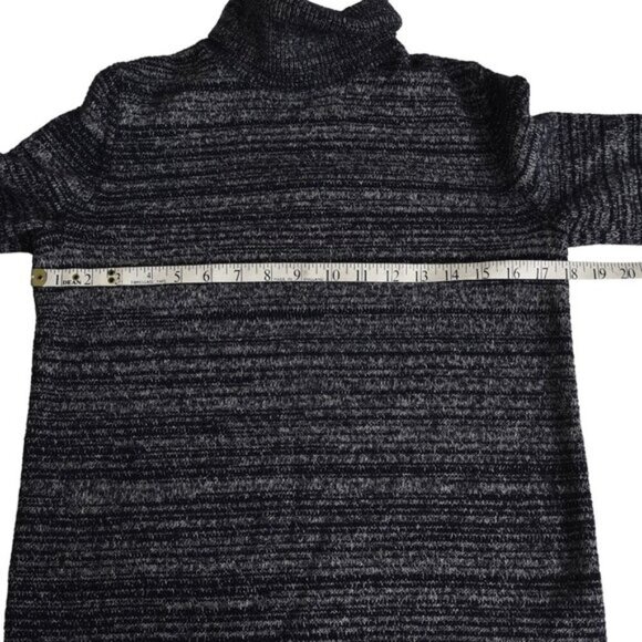 J. Crew Turtleneck Sweater Space Dyed Blue Black Size Small - Picture 9 of 10